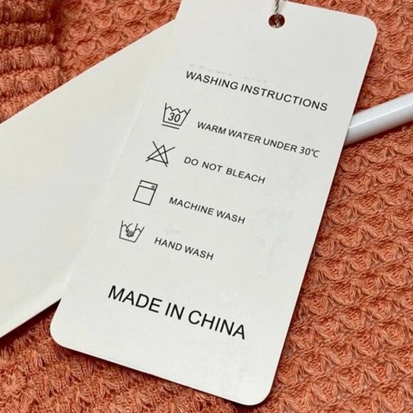 Fashion Brand Women's XL Open Front Cardigan Knit Kimono Wrap Salmon Pink NWT - Picture 8 of 12